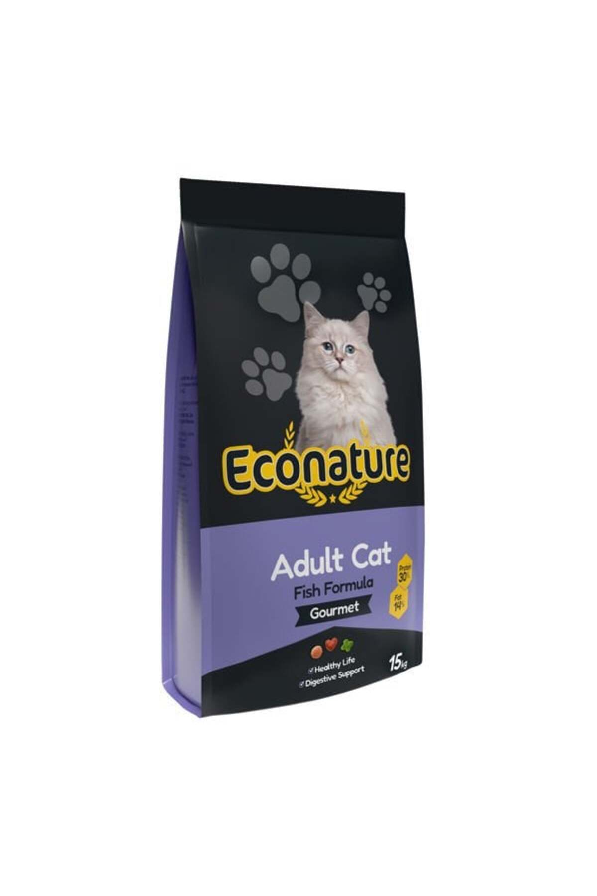 Econature Plus Gurme Balıklı Yetişkin Kedi Maması 15kg