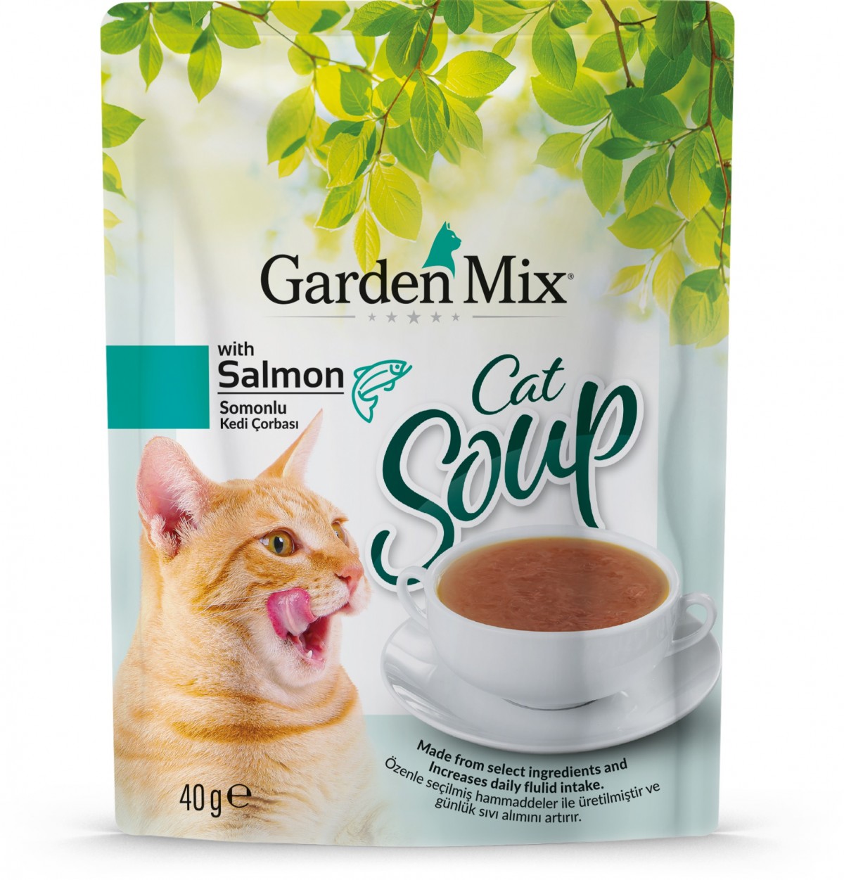 Gardenmix Somonlu Kedi Çorbası 40gr Gardenmix Somonlu Kedi Çorbası 40gr