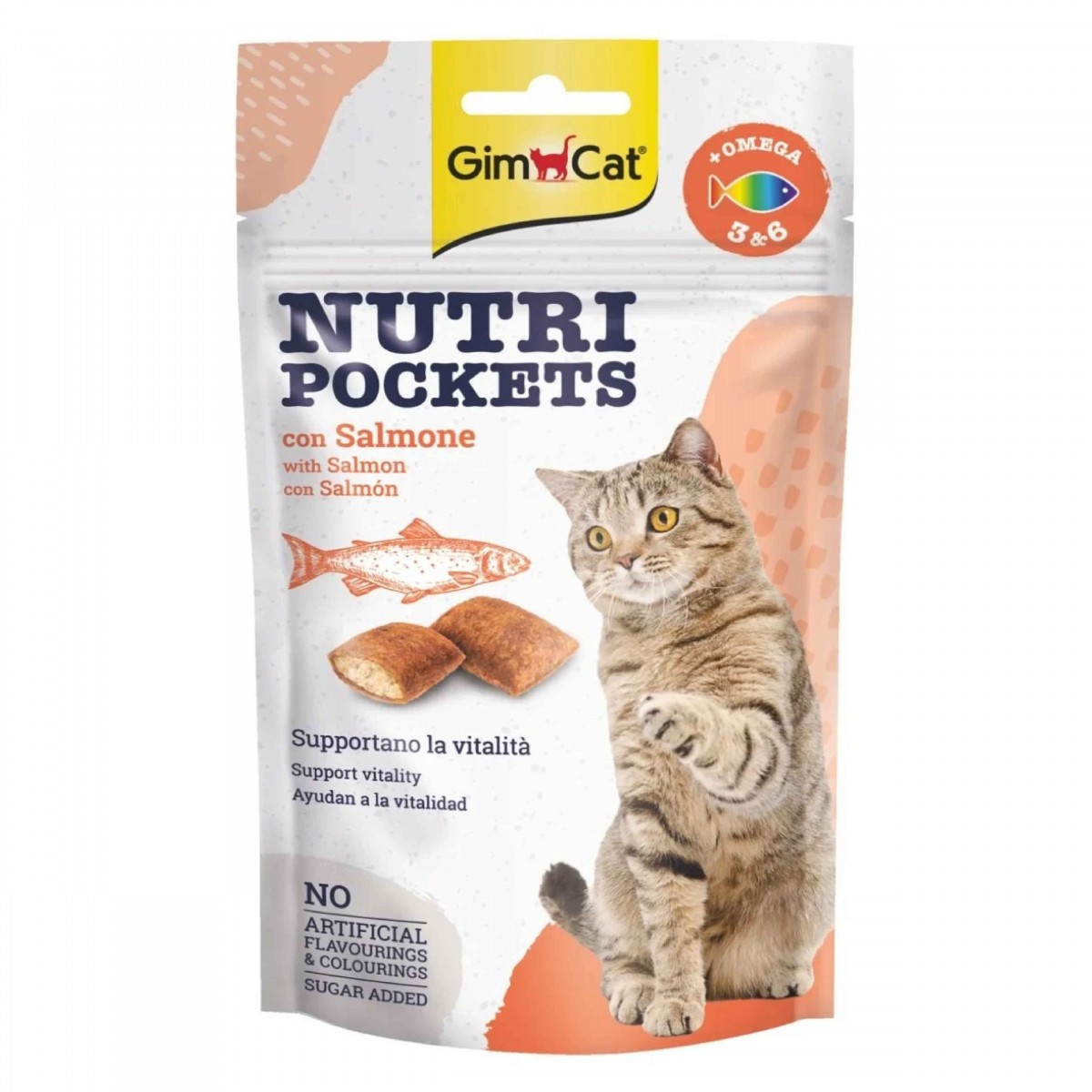 GimCat Nutripockets Kedi Ödülü Somon Omega 3&6 60Gr GimCat Nutripockets Kedi Ödülü Somon Omega 3&6 60Gr