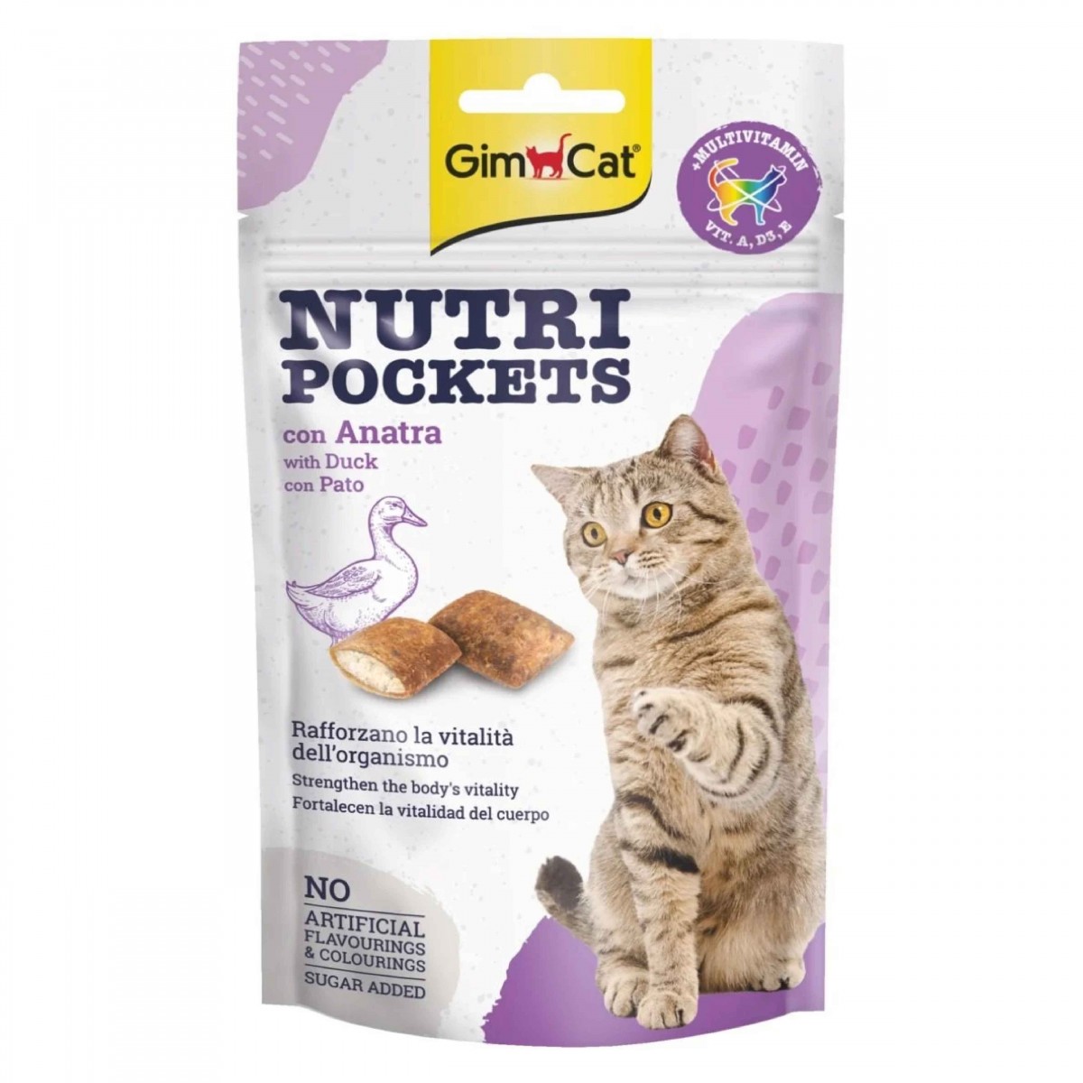 GimCat Nutripockets Ördekli Kedi Ödülü 60Gr GimCat Nutripockets Ördekli Kedi Ödülü 60Gr