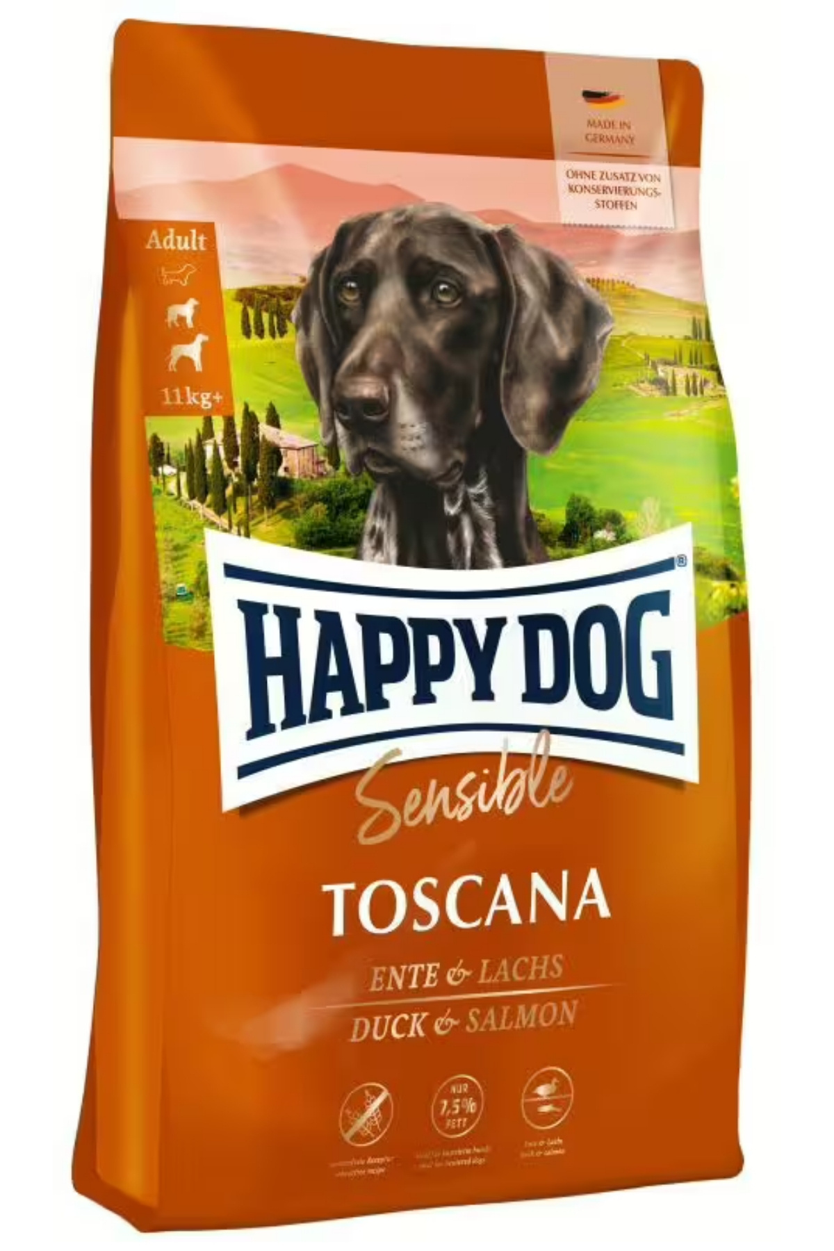 Happy Dog Toscana Ördek ve Somonlu Köpek Maması 12,5 Kg Happy Dog Toscana Ördek ve Somonlu Köpek Maması 12,5 Kg