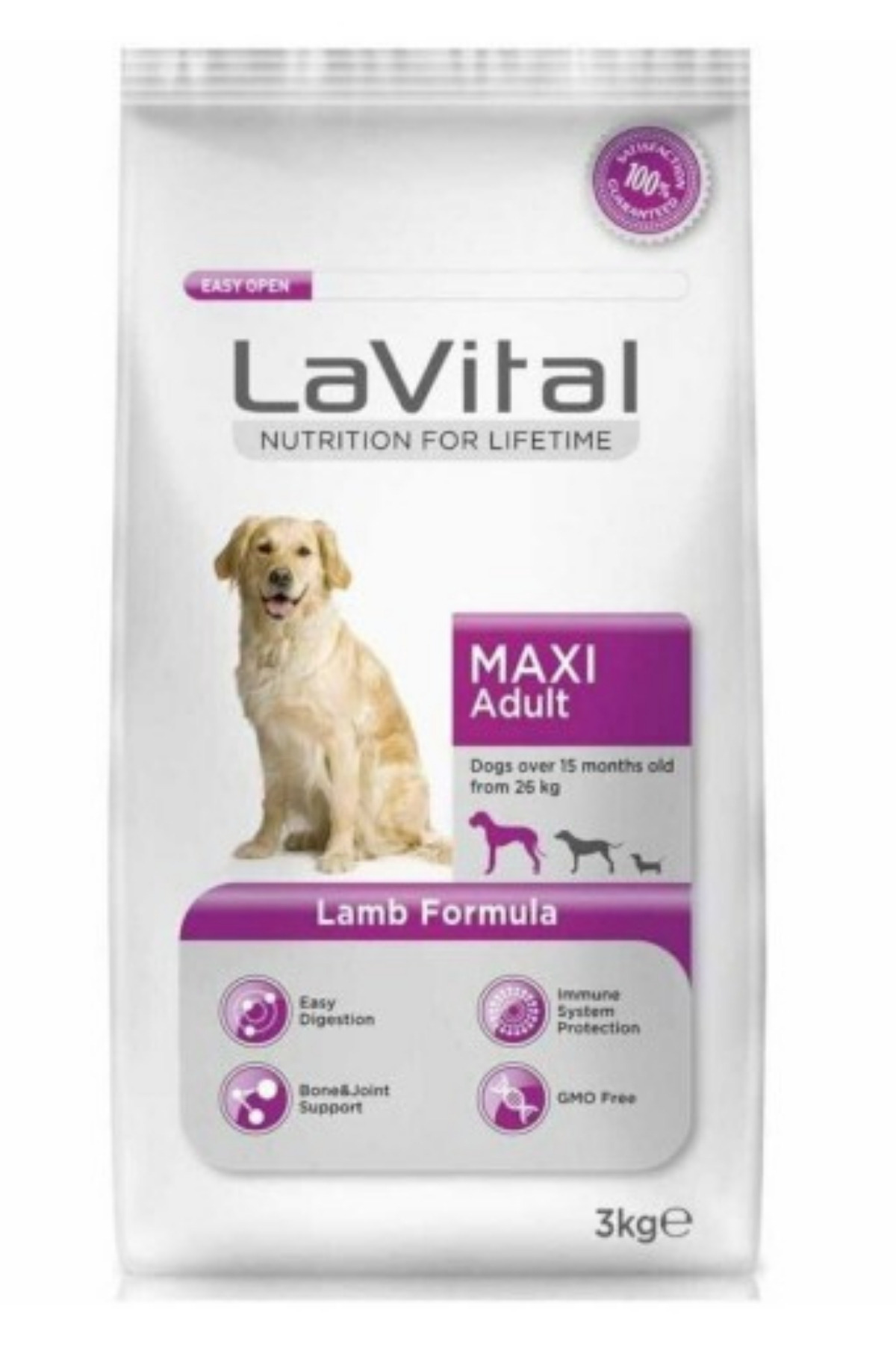LaVital Maxi Adult Kuzulu Büyük Irk Yetişkin Köpek Maması 3 Kg LaVital Maxi Adult Kuzulu Büyük Irk Yetişkin Köpek Maması 3 Kg