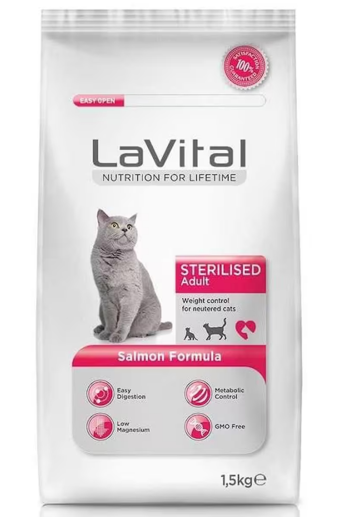 LaVital Somonlu Kısırlaştırılmış Kedi Maması 1,5 Kg LaVital Somonlu Kısırlaştırılmış Kedi Maması 1,5 Kg