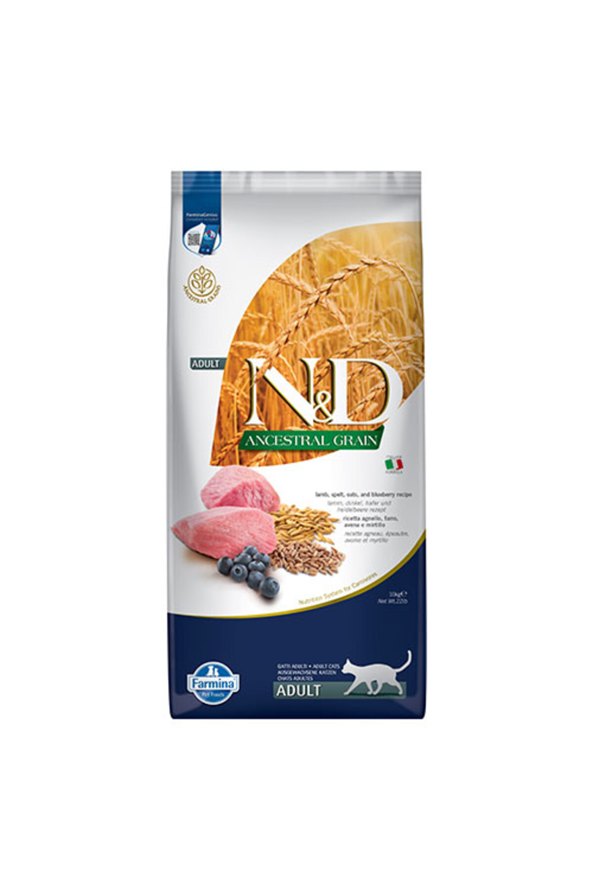Nd Kuzu & Yaban Mersini Adult Az Tahıllı Kedi Maması - 10 Kg