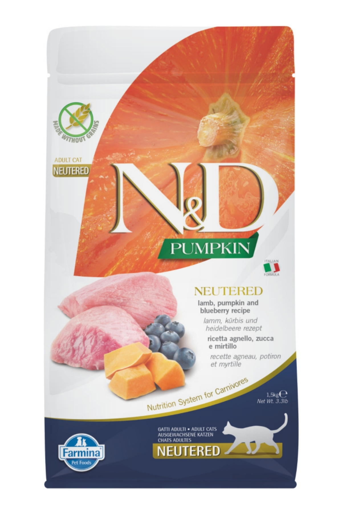 Nd Pumpkin Kuzu Etli Neutered Tahılsız Kedi Maması - 1.5 Kg Nd Pumpkin Kuzu Etli Neutered Tahılsız Kedi Maması - 1.5 Kg