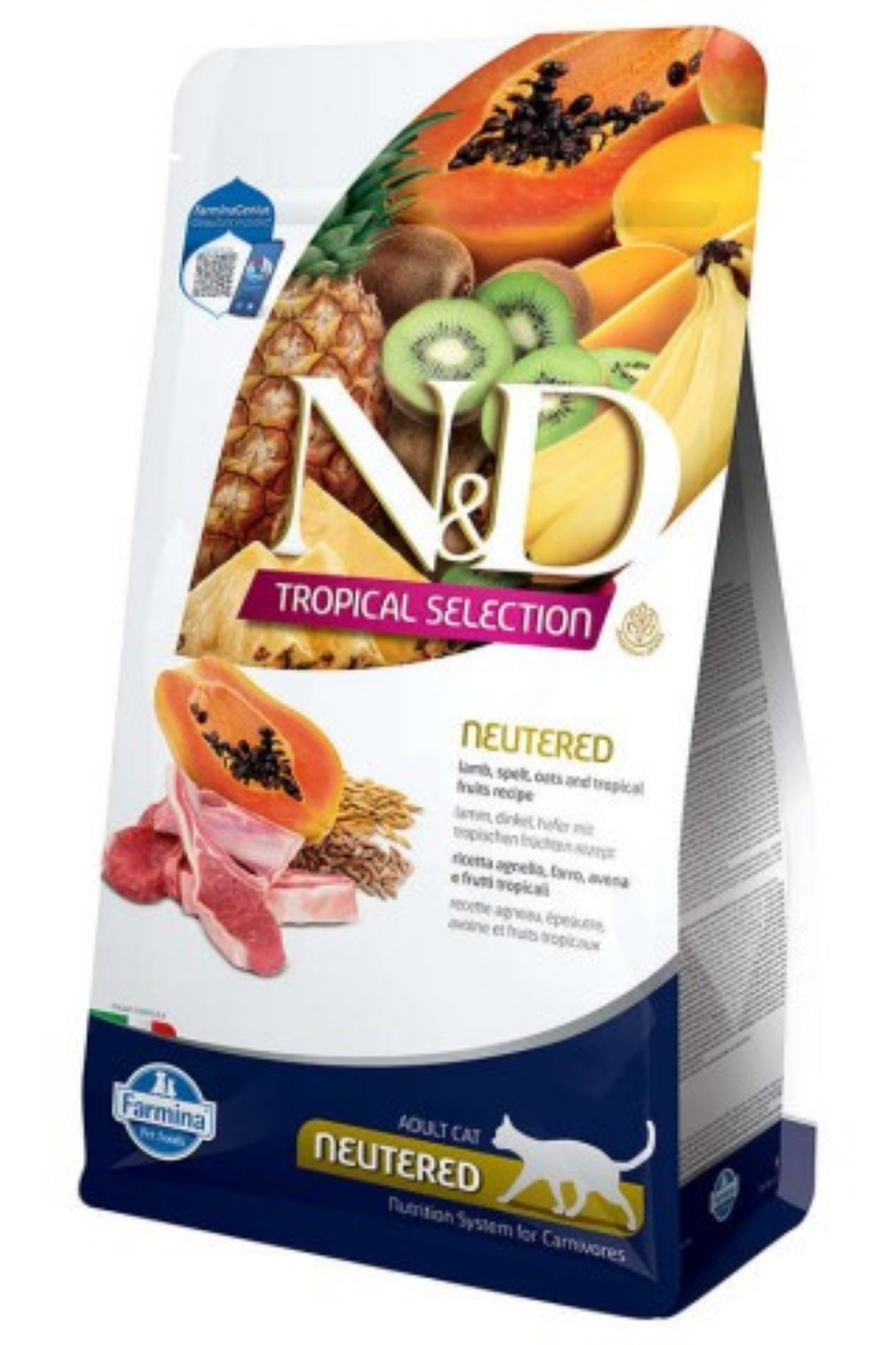 N&D Tropical Selection Kuzu ve Meyveli Kısır Kedi Maması 10 Kg N&D Tropical Selection Kuzu ve Meyveli Kısır Kedi Maması 10 Kg