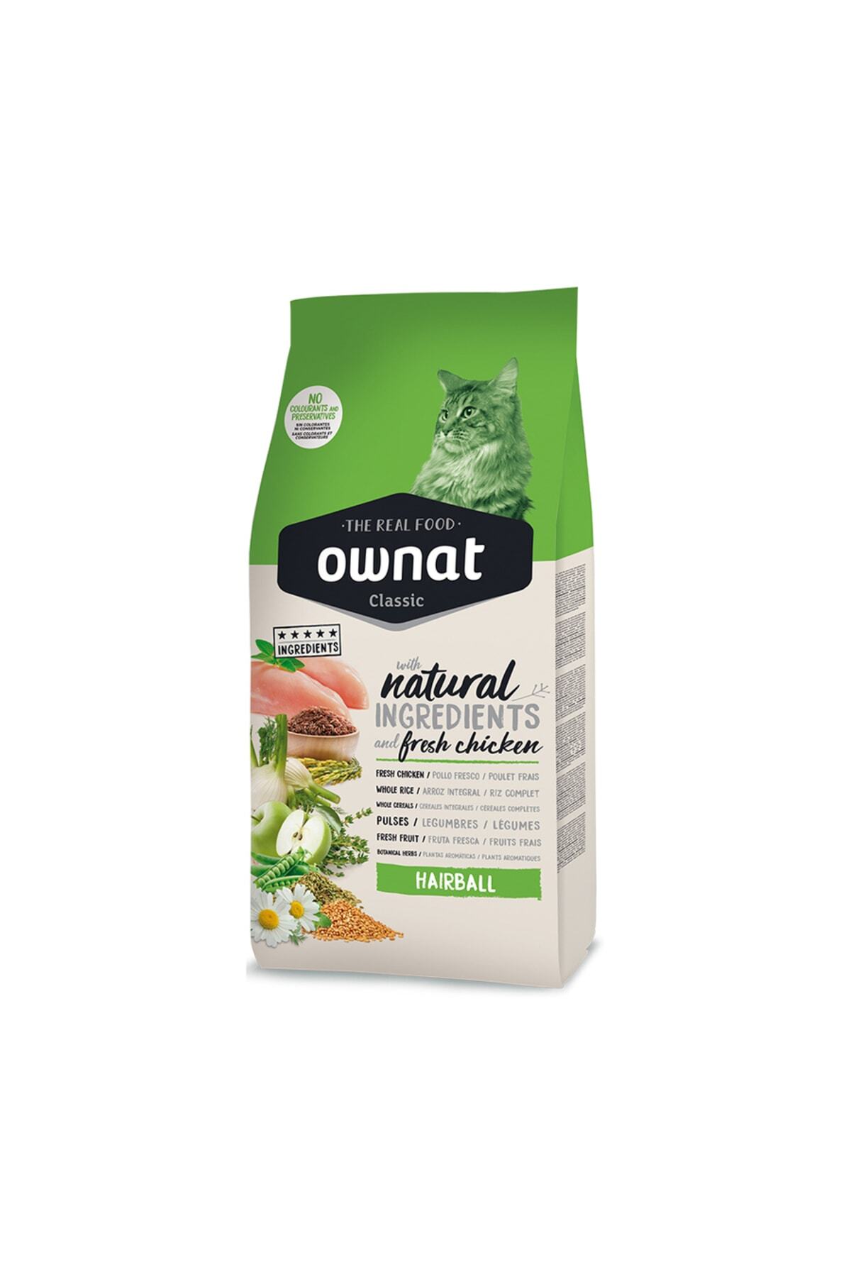 Ownat 1,5 kg Hairball Yetişkin Tavuklu Kedi Maması