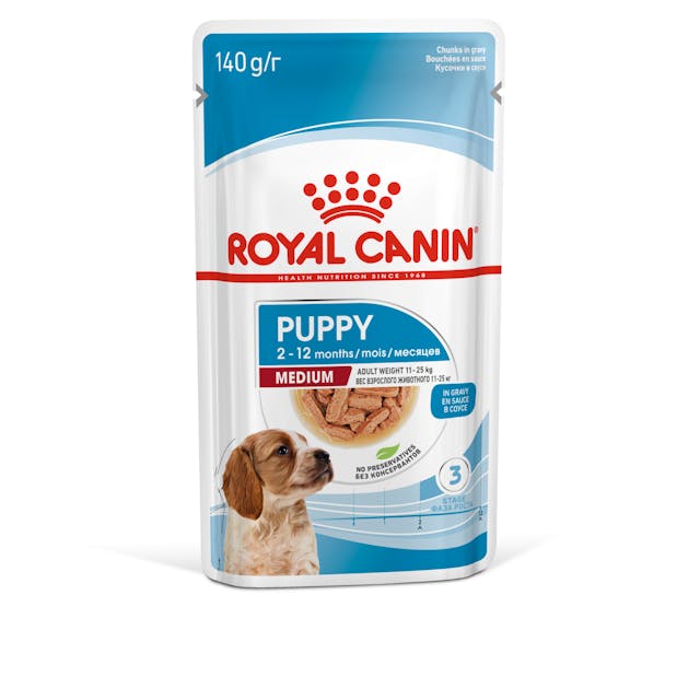 Royal Canin Medium Puppy Orta Irk Yavru Köpekler İçin Parça Etli Konserve Yaş Mama Pouch 140 Gr Royal Canin Medium Puppy Orta Irk Yavru Köpekler İçin Parça Etli Konserve Yaş Mama Pouch 140 Gr