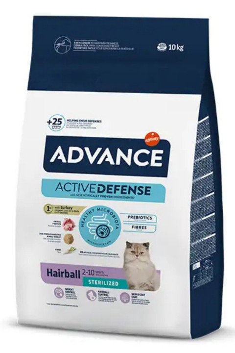 Advance Cat Sterılızed Haırball 10 Kg