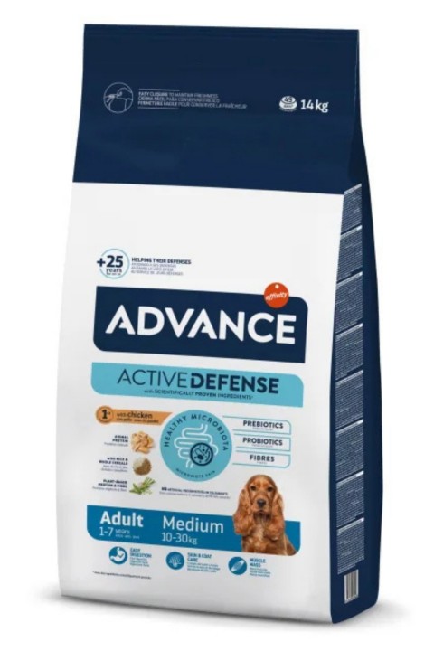 Advance Medium Adult Tavuklu Orta Irk Yetişkin Köpek Maması 14 Kg