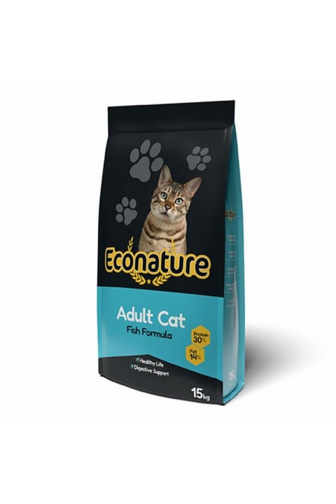 Econature Balıklı Yetişkin Kedi Maması 15 Kg