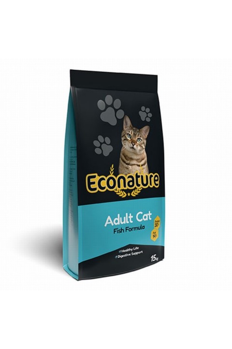 Econature Balıklı Yetişkin Kedi Maması 15 Kg