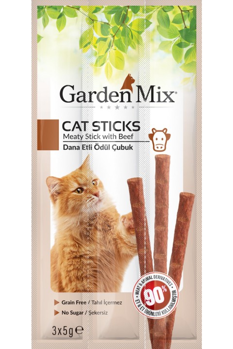 Gardenmix Dana Etli Kedi Stick Ödül 3*5g 50‘li
