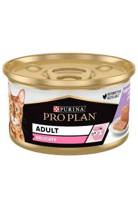 Pro Plan Delicate Hindili Yetişkin Kedi Konservesi 85 Gr