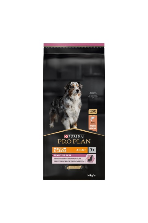 Pro Plan Medium +7 Sensitive Somonlu Yaşlı Köpek Maması 14 Kg