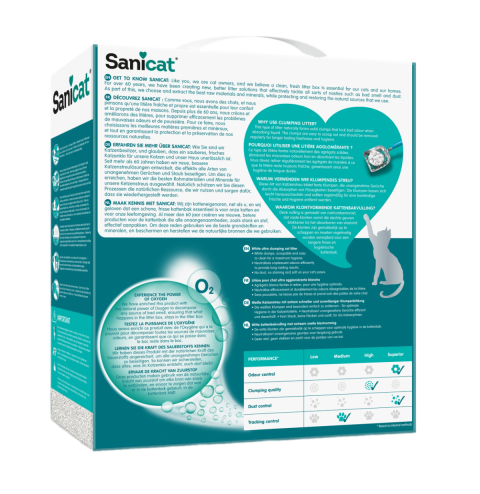 Sanicat Active White Kokusuz Kedi Kumu 10l