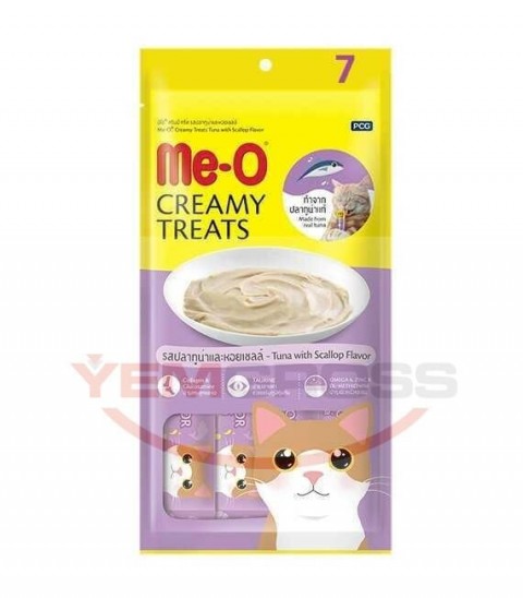 TR5CACH9215 Me-O Creamy Treat Deniz Tarağı &Ton Balığı Kedi Ödülü 4x15gr