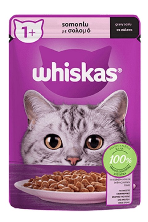 WHISKAS SOMONLU  POUCH - 85 GR (KOLİ: 28 ADET)