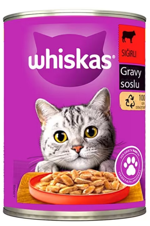 Whiskas Biftekli Konserve- 400Gr