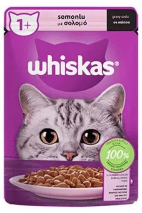 WHISKAS SOMONLU POUCH - 85 GR (KOLİ: 28 ADET)