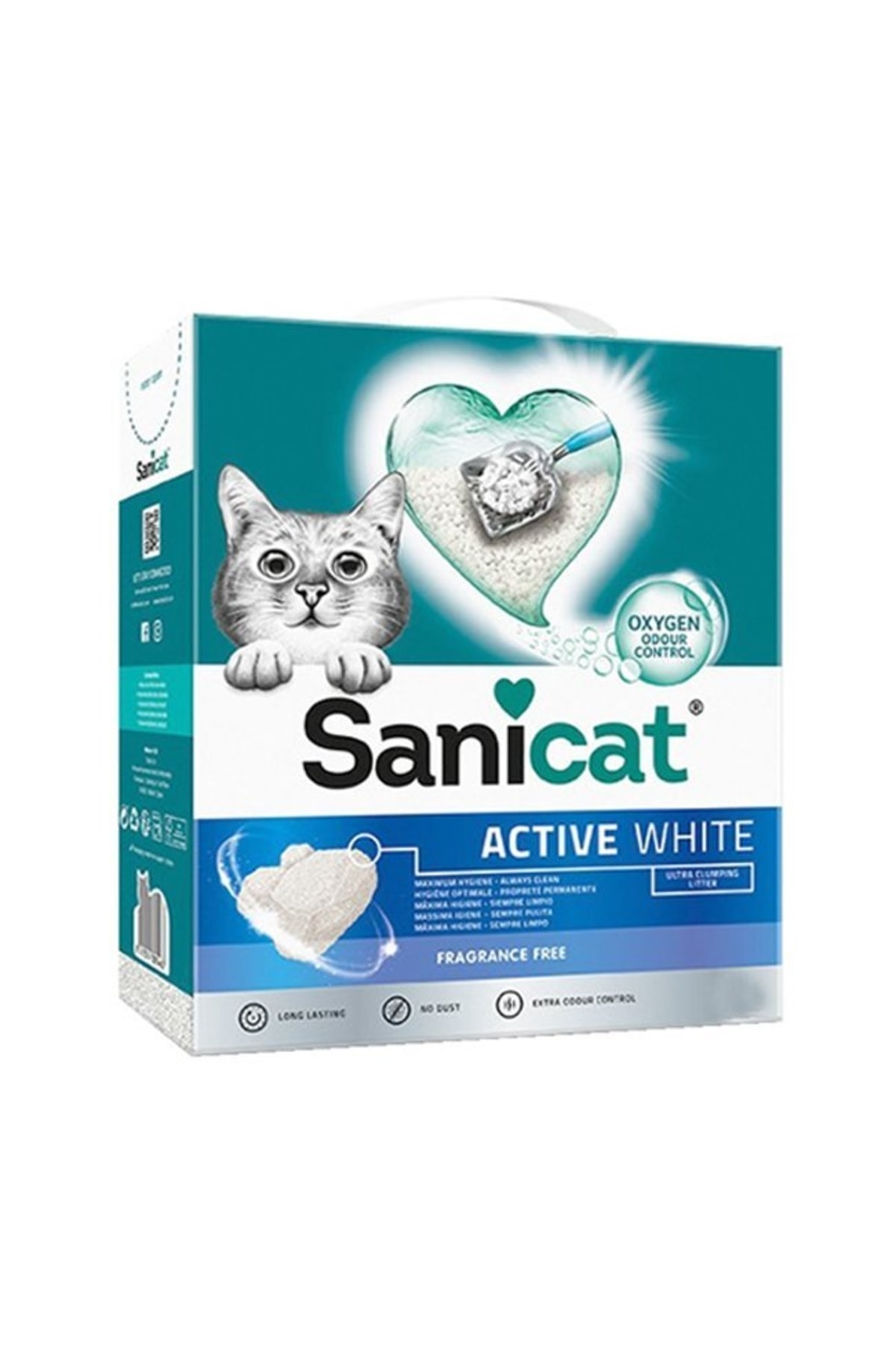 Sanicat Active White Kokusuz Kedi Kumu 6l Sanicat Active White Kokusuz Kedi Kumu 6l