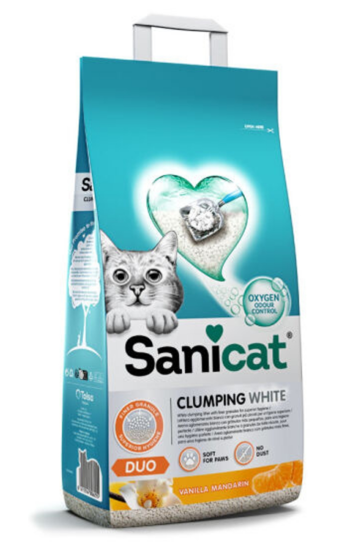 Sanicat Duo Vanilya Ve Mandalinalı Kedi Kumu 10 L