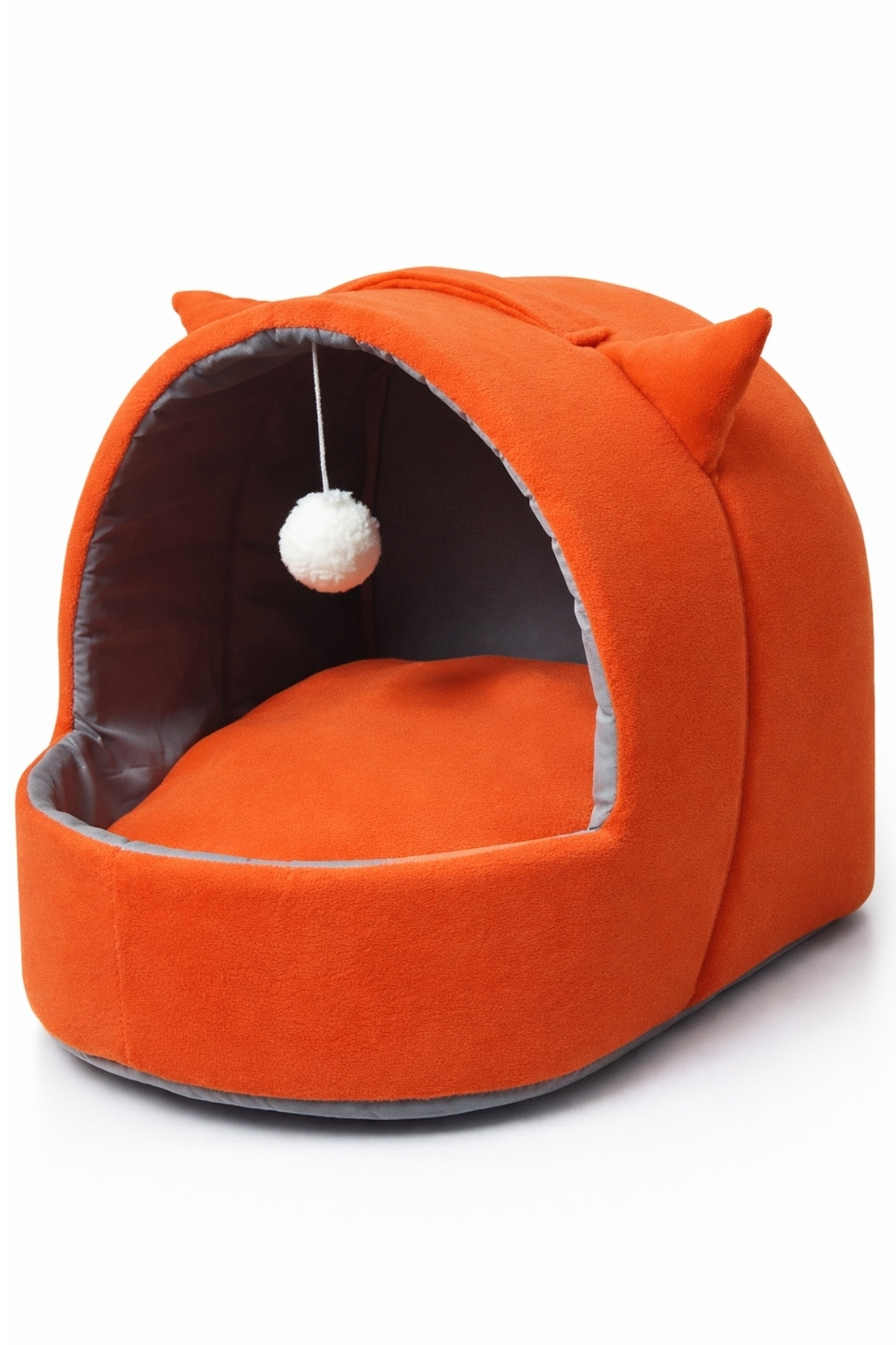 Trompet's Turuncu Kulaklı Yıkanabilir Kedi ve Köpek Yatağı