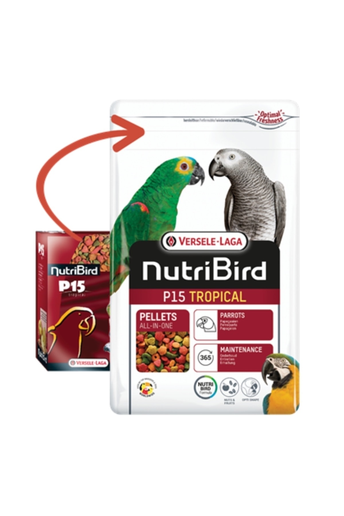 Versele Laga Nutrıbırd P15 Tropıcalpapağan Pelet Yem 1kg Versele Laga Nutrıbırd P15 Tropıcalpapağan Pelet Yem 1kg
